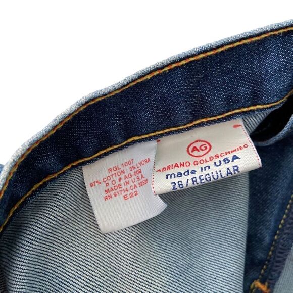 Adriano Goldschmied The Valentine Straight Leg Jeans in Size 26 Reg Made in USA - Picture 8 of 8